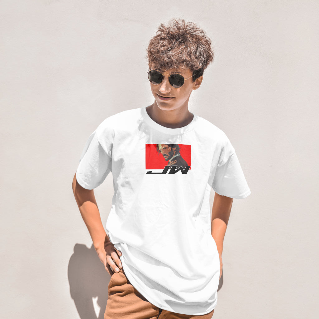Jhon Wick Oversized White T-shirt