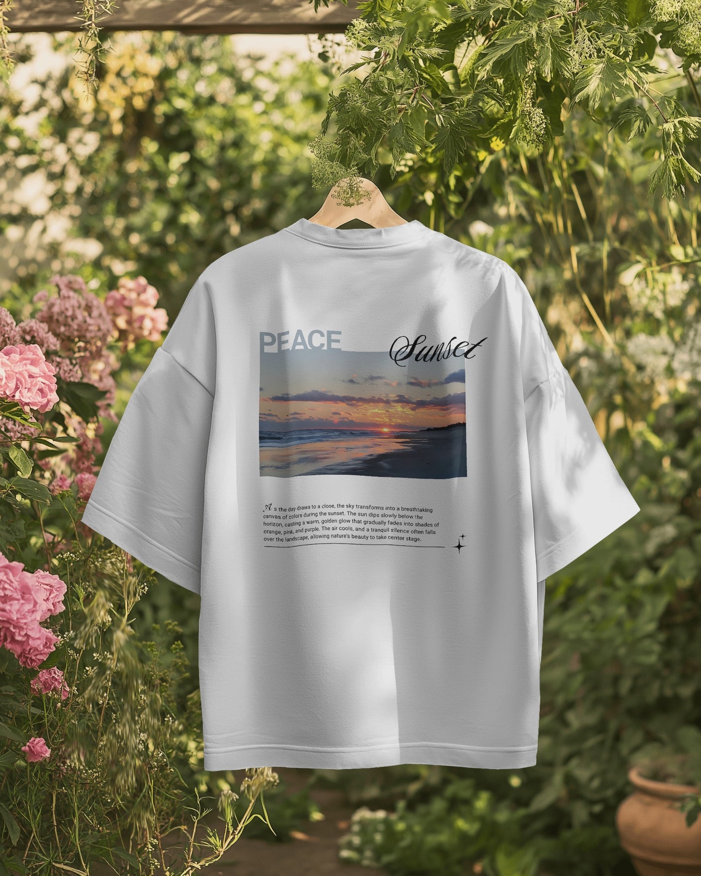 Sunset White T-shirt