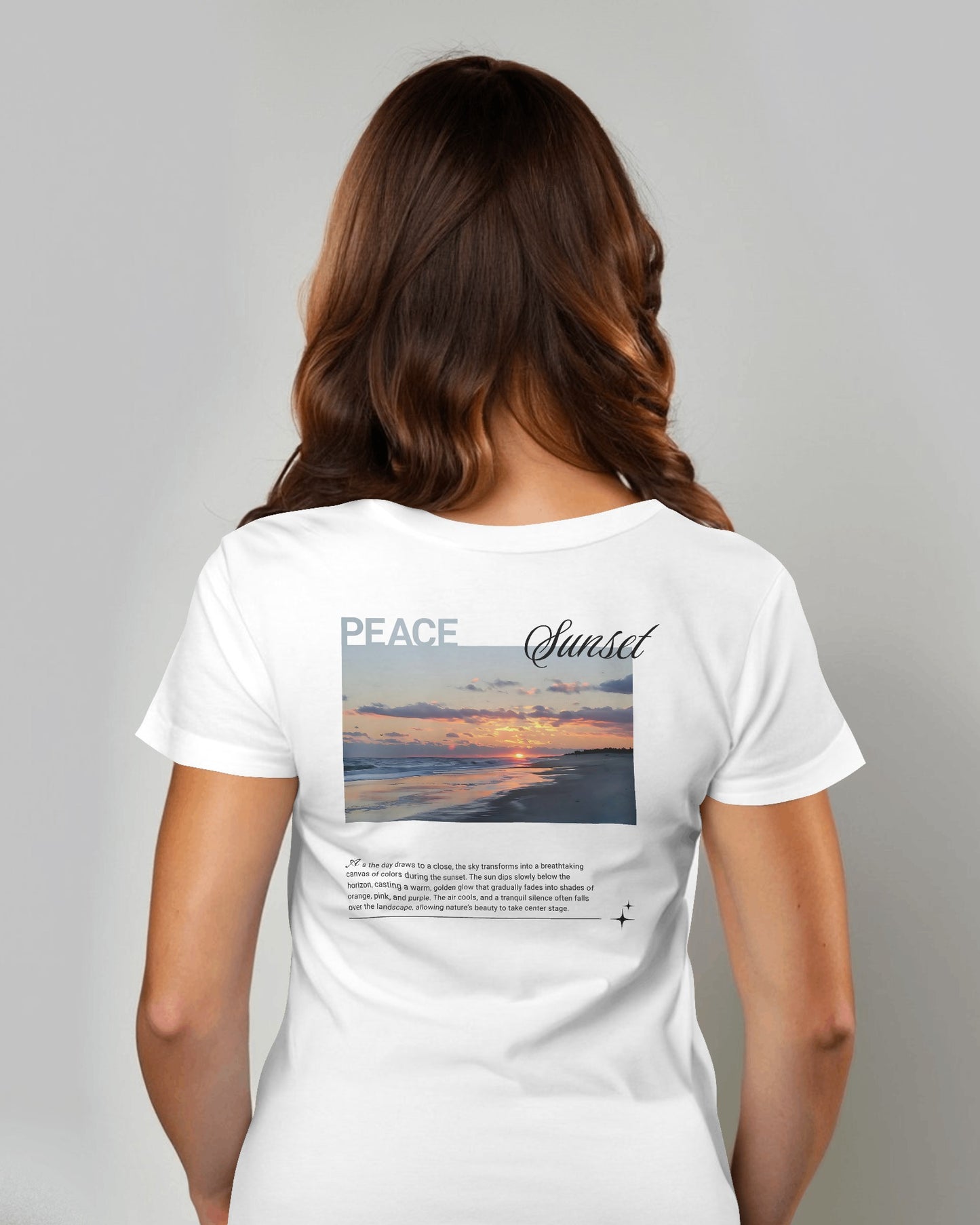 Sunset White T-shirt