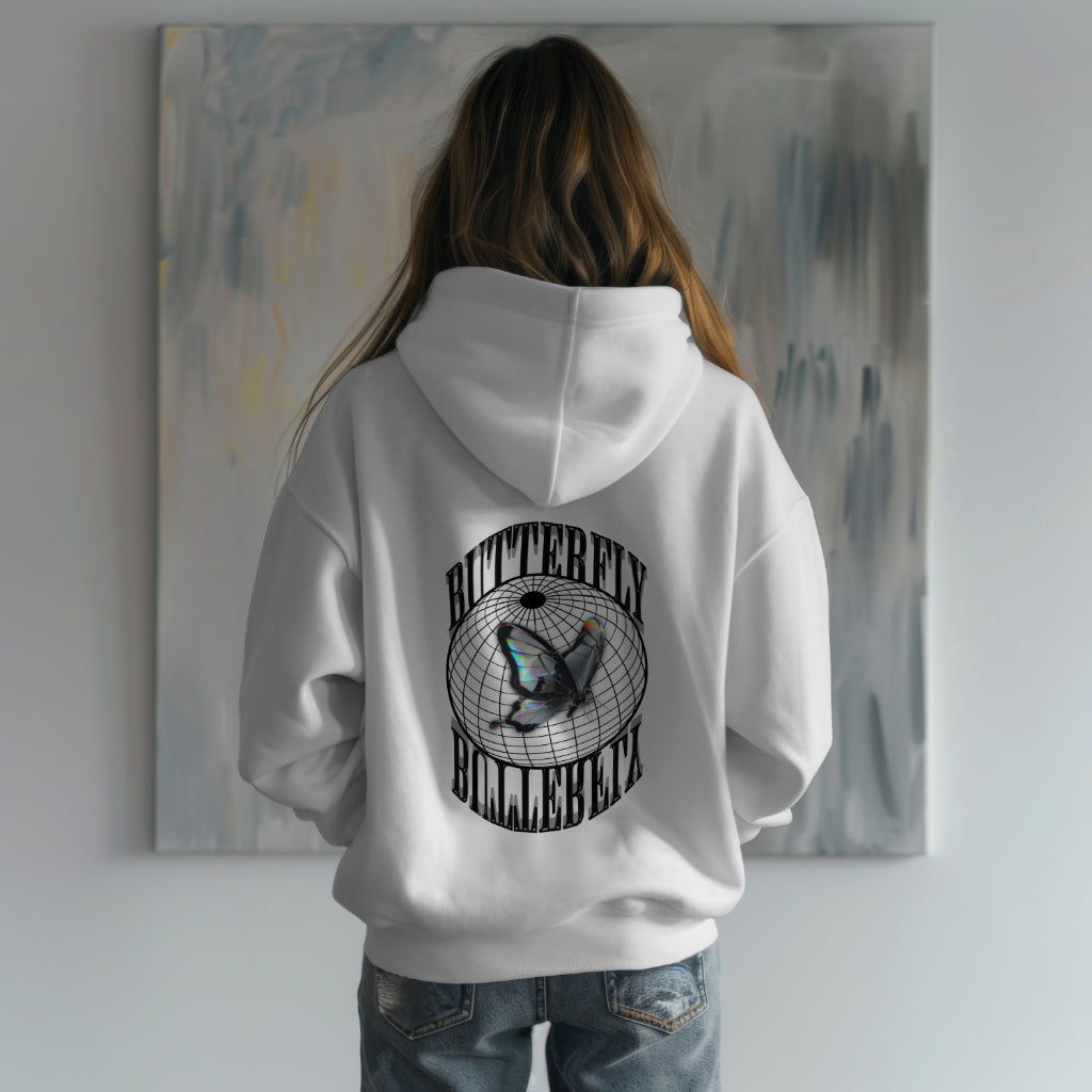 White Butterfly Hoodie