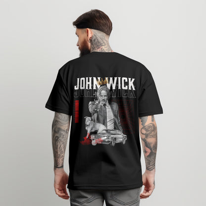 John Wick Oversized Black T-shirt