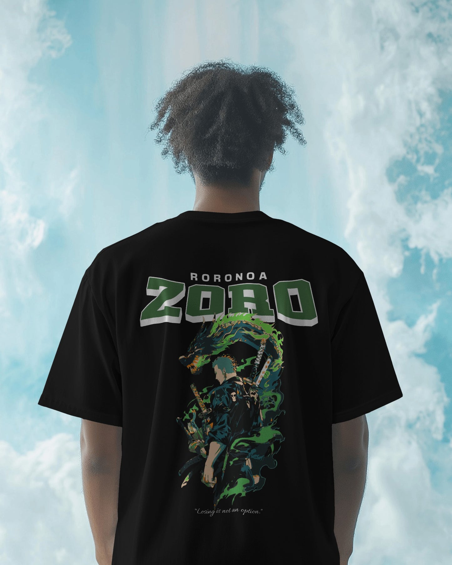 Zoro Oversized Black T-shirt