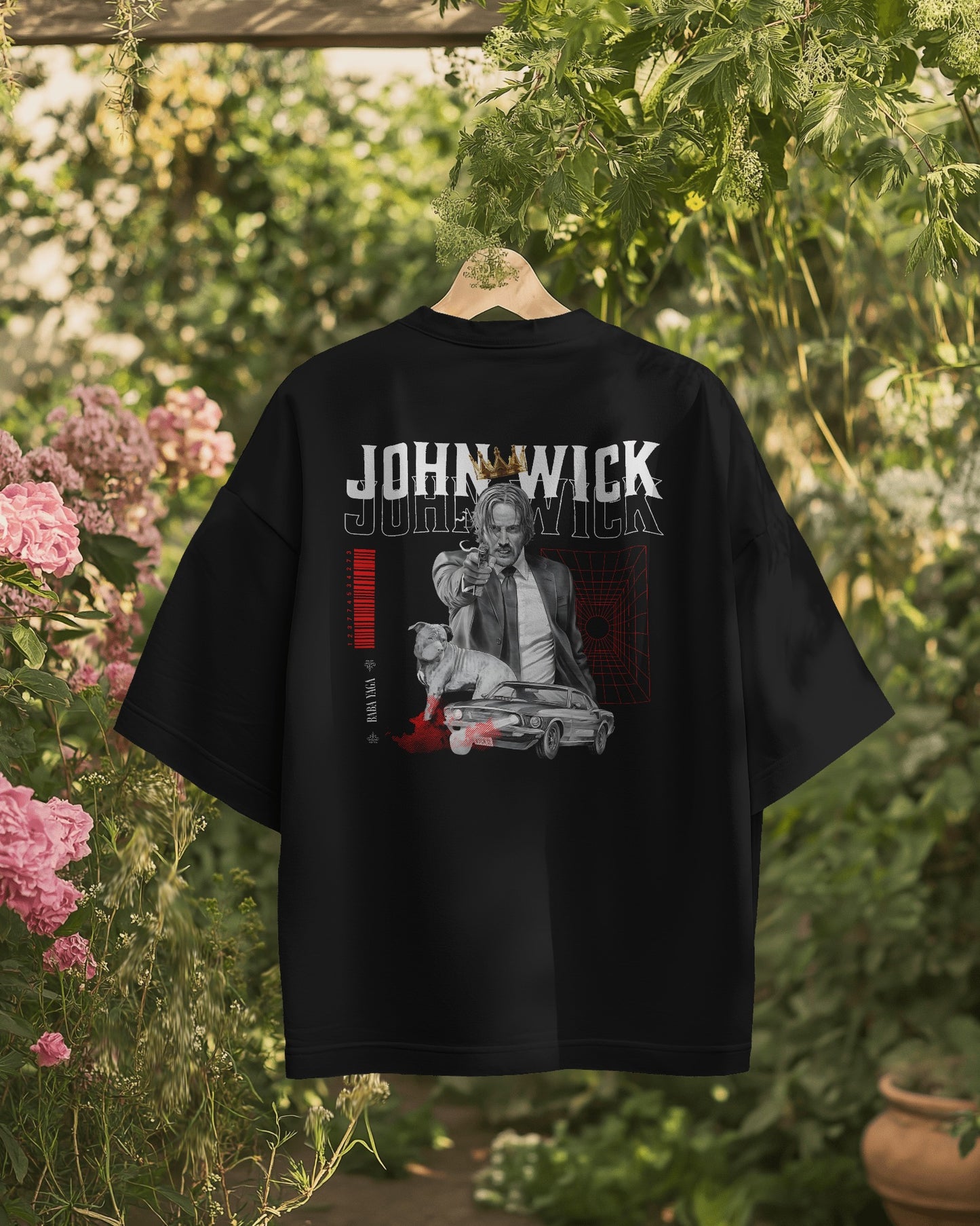 John Wick Oversized Black T-shirt