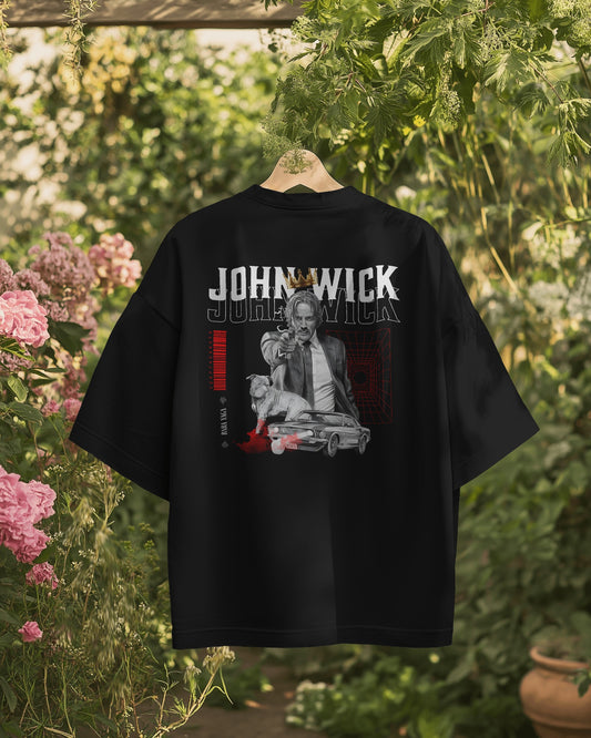 John Wick Oversized Black T-shirt