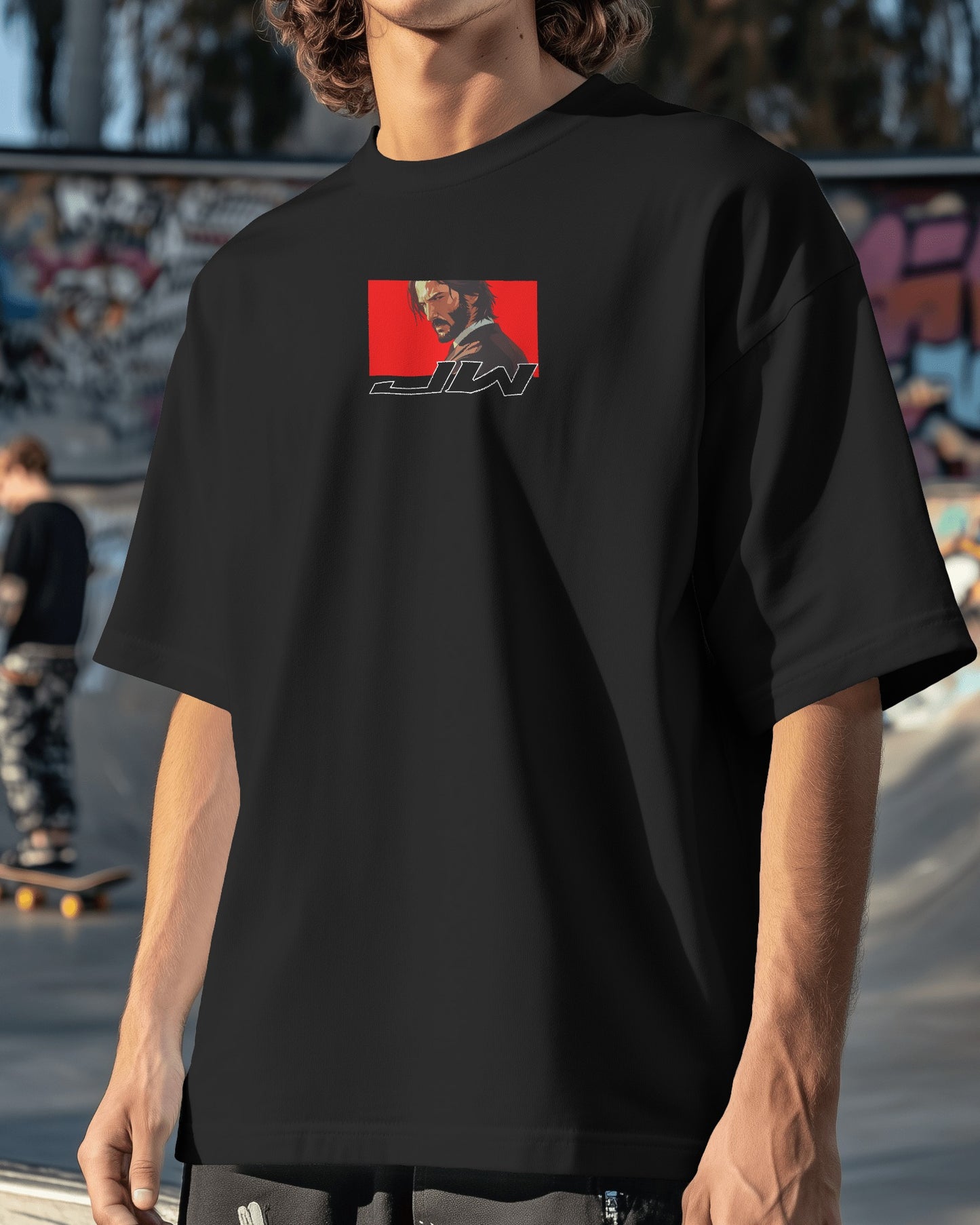 John Wick Oversized Black T-shirt
