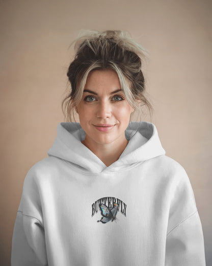 White Butterfly Hoodie