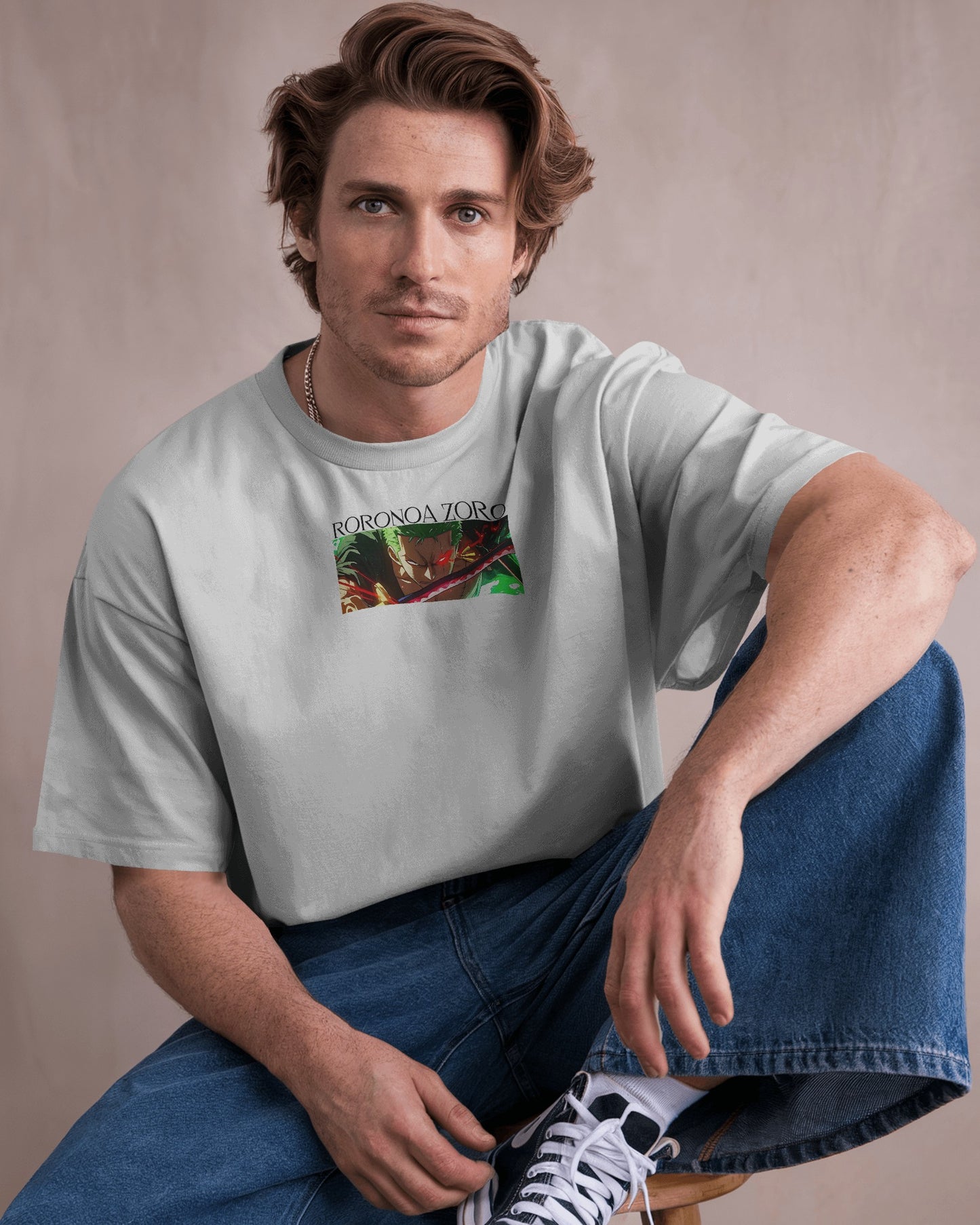 Zoro Oversized White T-shirt